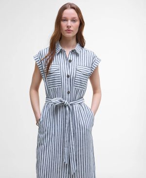Abby Striped Midi Dress