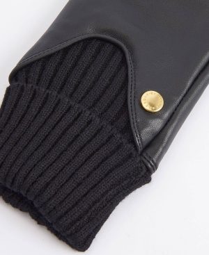 Burnished Leather Thinsulate Gloves – Classic Black, M