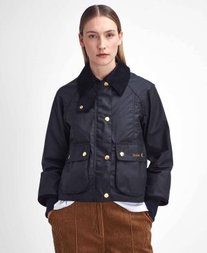 Cropped Beadnell Waxed Jacket