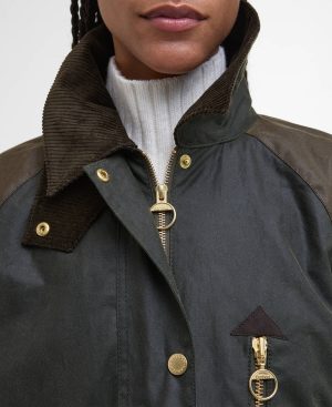 Evette Waxed Car Coat