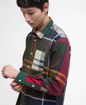 Patchwork Oversized Tartan Shirt