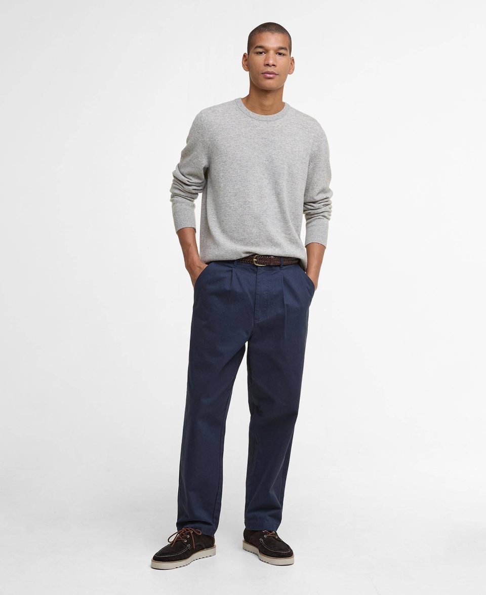 Bayview Relaxed Herringbone Trousers