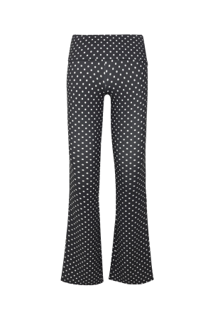 ALBA PANT – BLACK AND WHITE POLKA DOT